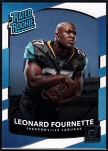 football nfl 2017 donruss #319 leonard fournette rated rookie jaguars