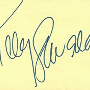 Telly Savalas Actor Movie TV Autographed Signed Index Card JSA COA