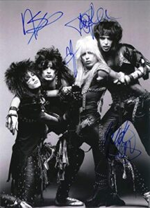 motley crue legendary hair metal band reprint signed promo photo #1 rp