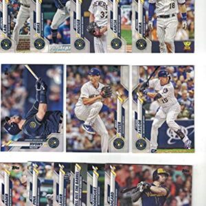 Milwaukee Brewers/Complete 2020 Topps Brewers Baseball Team Set! (29 Cards) Series 1 and 2