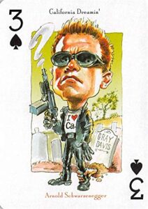 arnold schwarzenegger trading card (actor, governor of california) 2004 politicards illustrations #3s