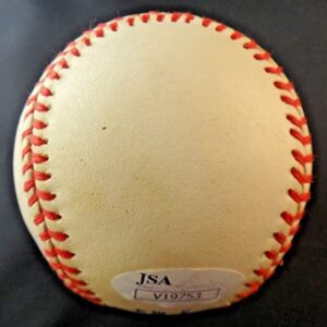 Rare Si Johnson Single Signed Official Baseball For Cardinals 1948 Braves w/JSA COA