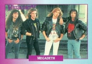 megadeath trading card (megadeth) 1991 brockum rockcards #10