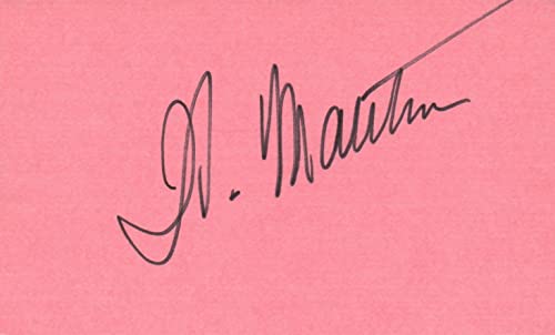 Walter Mathau Actor Comedian TV Movie Autographed Signed Index Card JSA COA