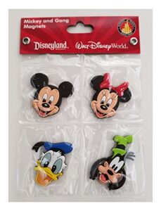 disney parks magnet set – mickey, minnie mouse, goofy and donald duck