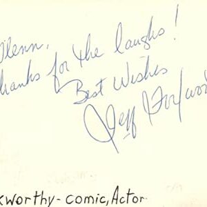 Jeff Foxworthy Actor Comedian Movie Autographed Signed Index Card JSA COA