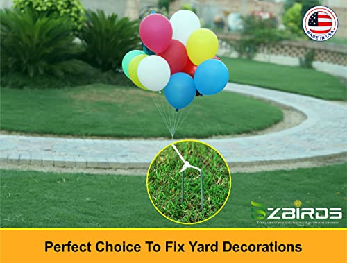 BzBirds USA Made 6 inch 11 Gauge Garden Landscape Staples Galvanized SOD Pins Lawn Stakes for Weed Barrier Fabric, Ground Cover, Holding Fence and Artificial Turf