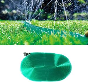 funjee pvc flat soaker hose 1/2”, drip hoses, saves 70% water, for garden/vegetable (50ft, green)