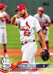 2018 topps #51 michael wacha st. louis cardinals baseball card