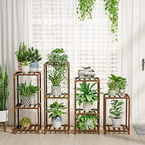 4 sets of package plant stands combo indoor outdoor plants stands for living room balcony garden