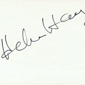 Helen Hayes Actress TV Movie Autographed Signed Index Card JSA COA