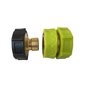sun joe spx-uqc universal brass/aluminum pressure washer garden hose quick-connect kit
