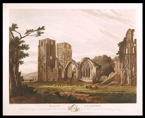 Elgin Cathedral. This View is by Permission most humbly dedicated to the Earl of Moray, by his Lordship's, obliged & obedient Servant Willm. Wilson