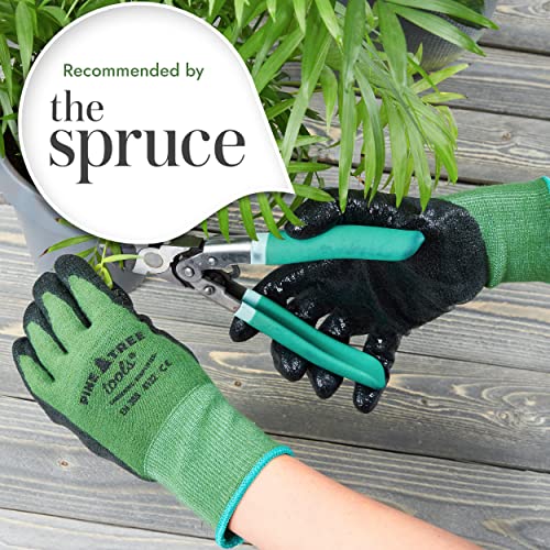 Pine Tree Tools Bamboo Gardening Gloves for Men & Women (Size XL)