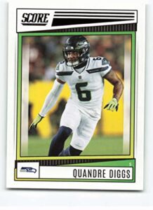 2022 score #177 quandre diggs seattle seahawks nfl football trading card