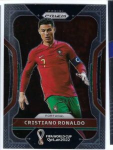 cristiano ronaldo 2022 panini prizm fifa world cup qatar 2022 soccer card #175 manchester united portugal