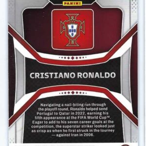 CRISTIANO RONALDO 2022 Panini Prizm FIFA World Cup Qatar 2022 Soccer Card #175 Manchester United Portugal