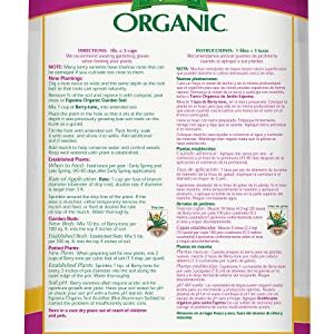 Espoma Organic Berry-Tone 4-3-4 Natural & Organic Fertilizer and Plant Food for All Berries. 4 lb. Bag. Use for Planting & Feeding to Promote Bountiful Harvest - Pack of 2