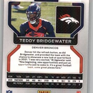 2021 Panini Prizm #201 Teddy Bridgewater Denver Broncos NFL Football Trading Card