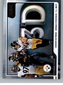 2020 score 3d #3d-tmc cameron heyward/minkah fitzpatrick/t.j. watt pittsburgh steelers football card