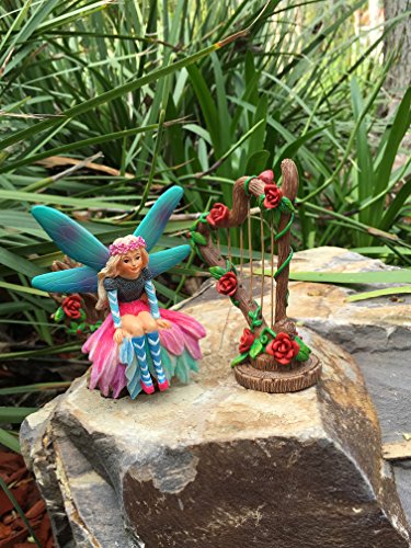 GlitZGlam Katrina The Garden Fairy – a Miniature Fairy Statue for Your Fairy Garden and Miniature Figurines