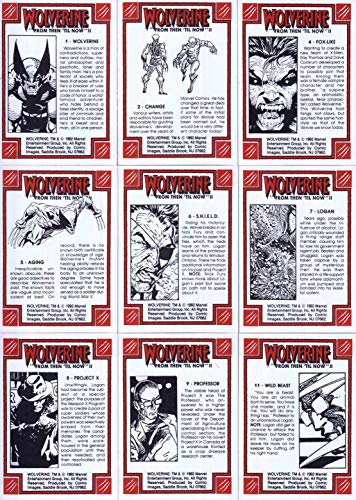 WOLVERINE 2 FROM THEN 'TIL NOW 1992 COMIC IMAGES COMPLETE BASE CARD SET OF 90 MARVEL