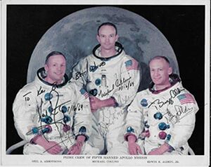 apollo 11 astronauts reprint signed 8×10 photo #1 rp nasa neil armstrong buzz aldrin +