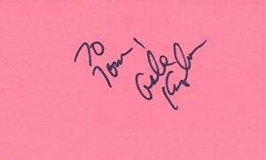 gabe kaplan actor comedian tv movie autographed signed index card jsa coa