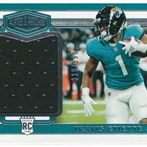 2021 Panini Plates & Patches Travis Etienne Jr Rookie Game Worn Jumbo Jersey Patch Card #'d /399
