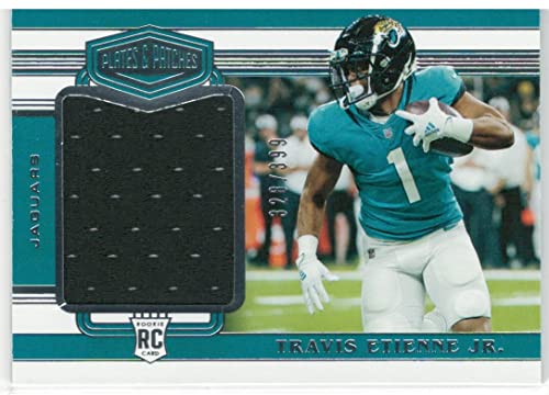 2021 Panini Plates & Patches Travis Etienne Jr Rookie Game Worn Jumbo Jersey Patch Card #'d /399