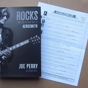 Joe Perry signed book Rocks My Life in and out of Aerosmith 1st Pr Beckett BAS