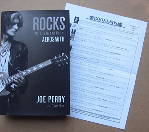 Joe Perry signed book Rocks My Life in and out of Aerosmith 1st Pr Beckett BAS