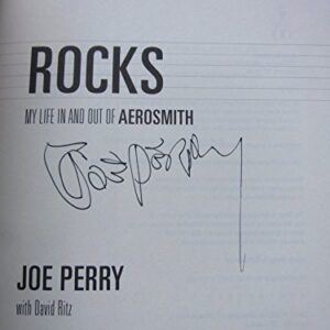 Joe Perry signed book Rocks My Life in and out of Aerosmith 1st Pr Beckett BAS