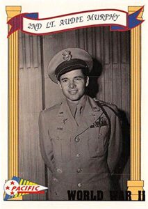 audie murphy trading card wwii 1992 pacific #51 usa medal of honor actor