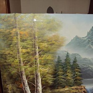 R Boren Gorgeous Original Oil on Canvas Majestic Waterfall Painting