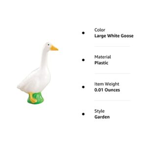 Fox Valley Traders Large White Goose, Plastic Garden Décor, 23” High