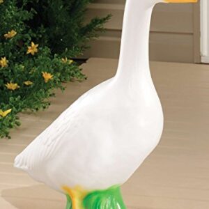 Fox Valley Traders Large White Goose, Plastic Garden Décor, 23” High