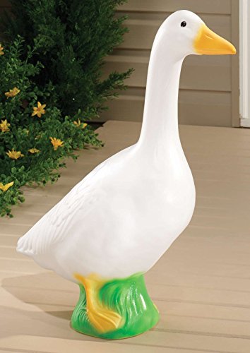 Fox Valley Traders Large White Goose, Plastic Garden Décor, 23” High