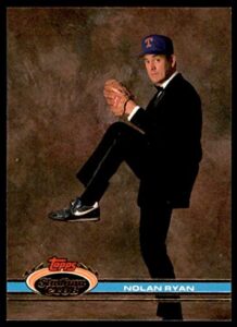 baseball mlb 1991 stadium club #200 nolan ryan tuxedo vg rangers