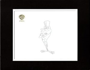 looney tunes production animation cel drawing of michigan j frog from the warner brothers vault