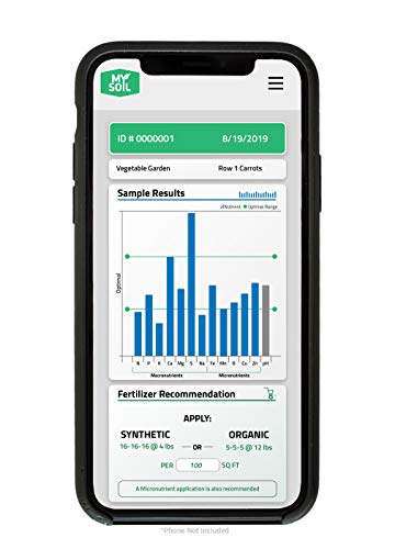 MySoil - Soil Test Kit | Grow The Best Lawn & Garden | Complete & Accurate Nutrient and pH Analysis with Recommendations Tailored to Your Soil and Plant Needs