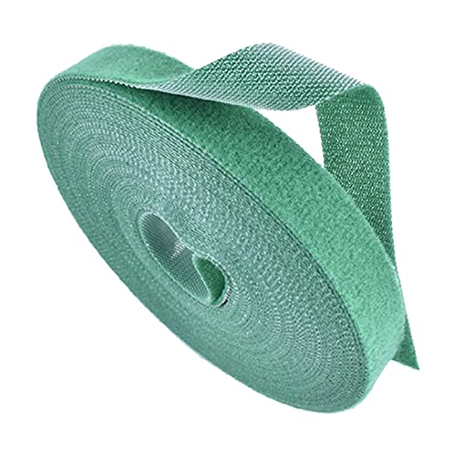 Plant Ties, Green Gardening Tape, 100 Feet x 1/2'' in 1 roll, Recycle and Reusable, Garden Ties for Climbing Plants