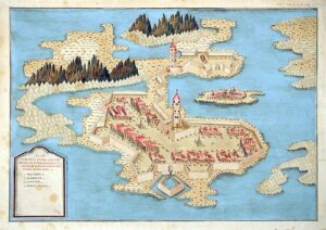 [plan of fort george on the island of new britain] plan von fort georg auf der insel new britannien, er funden von whilhem dampiere, anno 1700