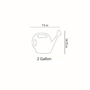 The HC Companies 2 Gallon Standard Watering Can, Green