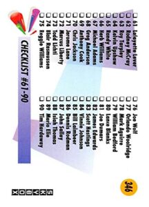 1991-92 skybox basketball #346 checklist 2 official nba trading card