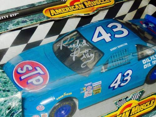 RICHARD PETTY AUTOGRAPHED 1:18 DIE CAST RACING CAR (25th ANNIVERSARY) - Autographed Diecast Cars