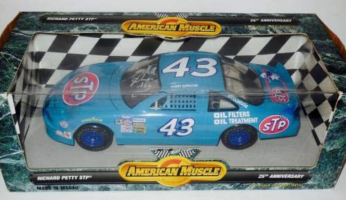 RICHARD PETTY AUTOGRAPHED 1:18 DIE CAST RACING CAR (25th ANNIVERSARY) - Autographed Diecast Cars