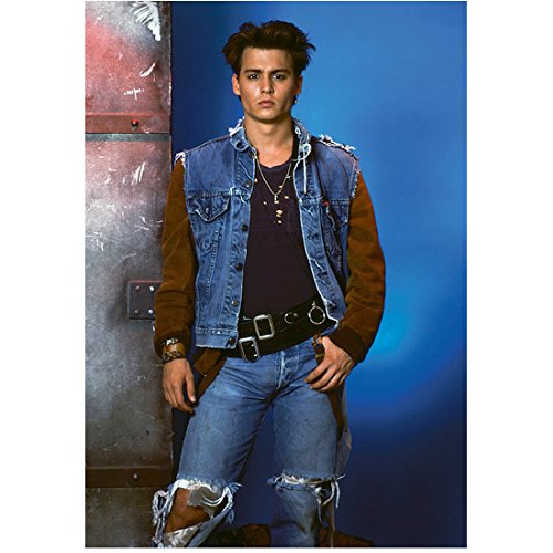 Johnny Depp 8x10 Photo 21 Jump Street Jean Vest & Torn Blue Jeans kn