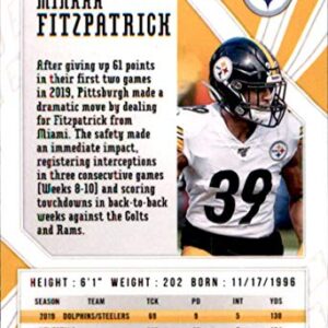 2020 Panini Phoenix Fire Burst #3 Minkah Fitzpatrick Pittsburgh Steelers Football Card