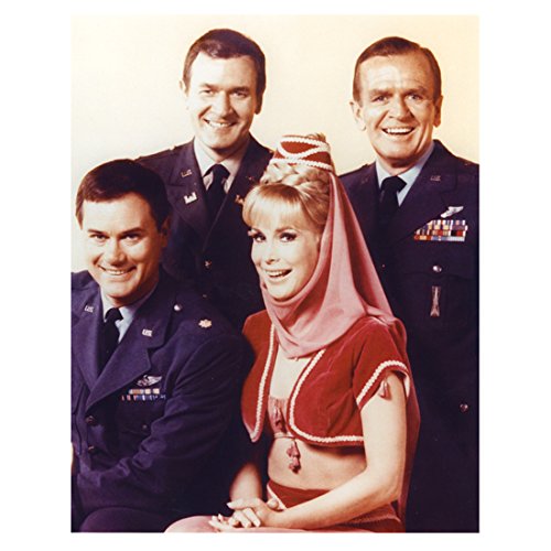 I Dream of Jeannie Barbara Eden with Larry Hagman Bill Daily All Smiles 8 x 10 inch photo